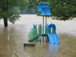 Picnic area after the storm